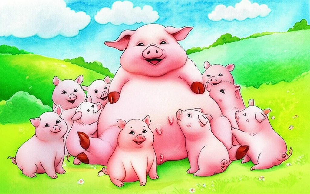 돼지꿈 풀이: 흑돼지, 어미돼지, 새