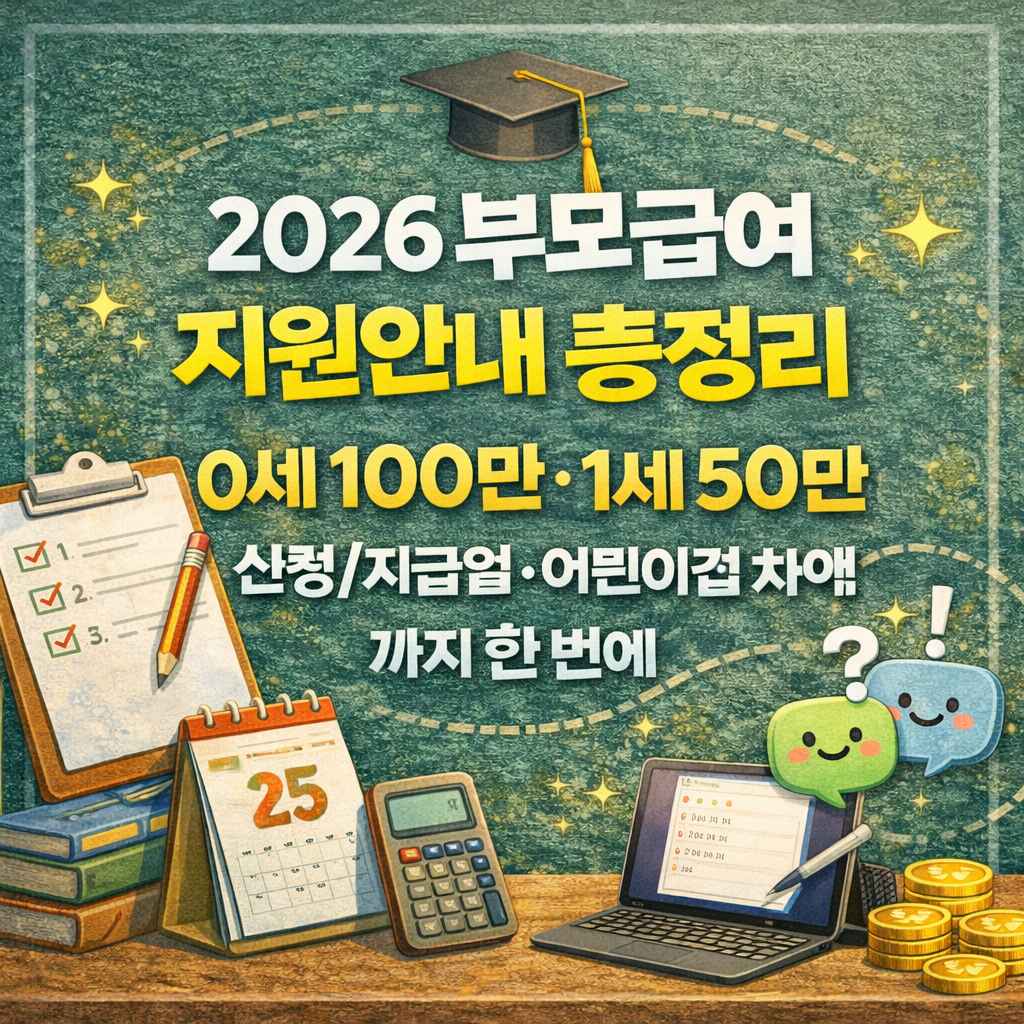 2026 부모급여 지원안내 총정리