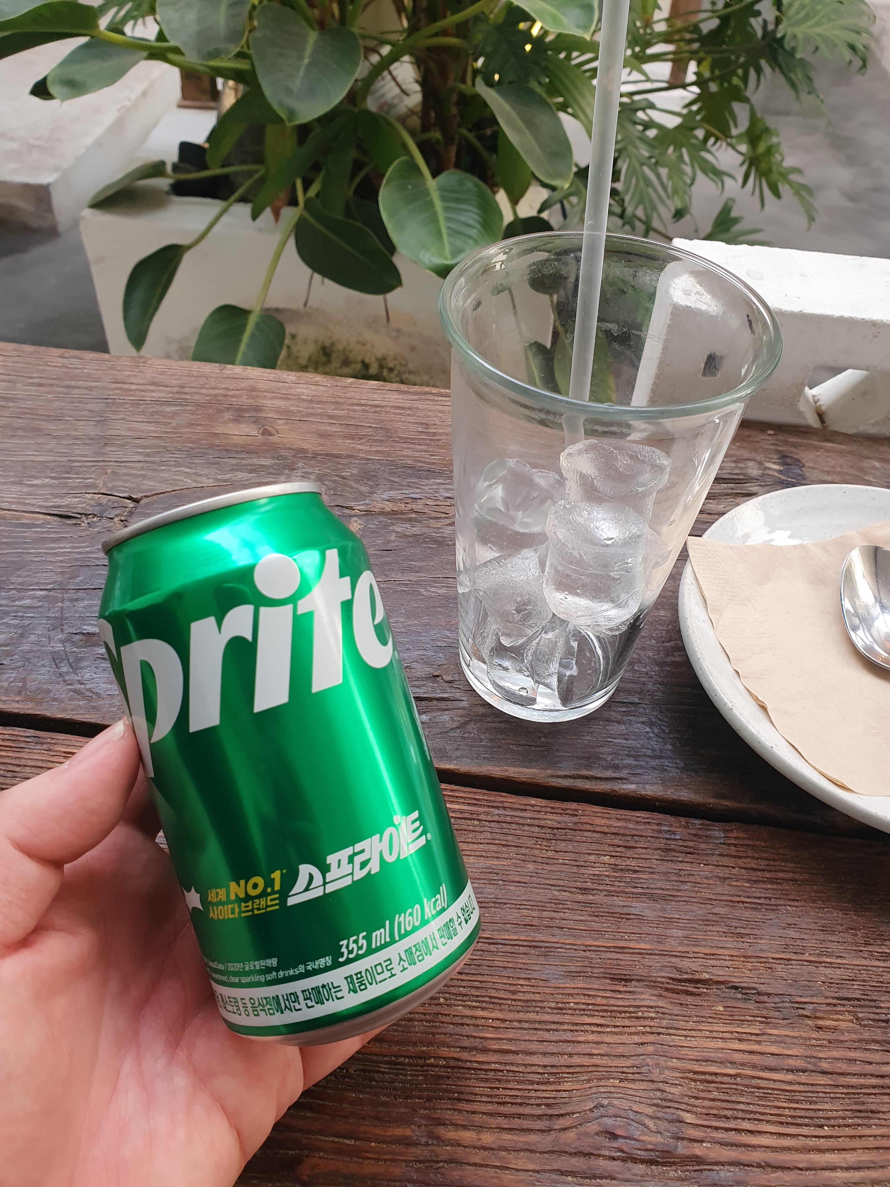 태국 요리전문점 치앙마이 방콕 드링크 메뉴 스프라이트