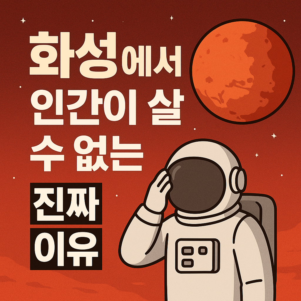 화성에서 인간이 살 수 없는 진짜 이유 인포그래픽