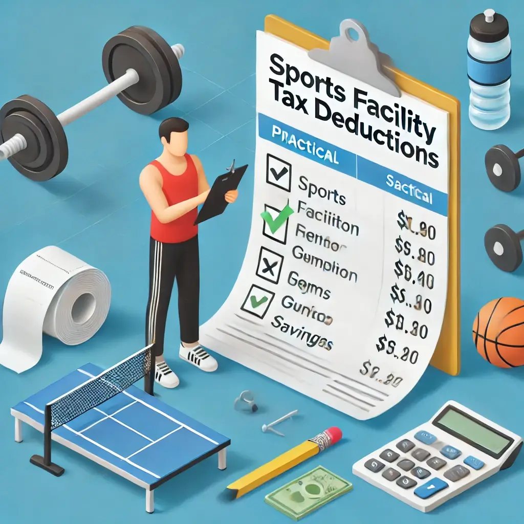체육시설 소득공제를 활용하기 위한 실질적인 팁을 담은 일러스트.