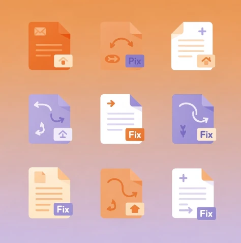 알PDF 핵심 기능 총정리 - 문서변환 예시 일러스트