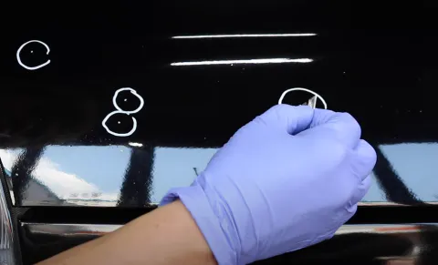 스톤칩 수리하는 과정