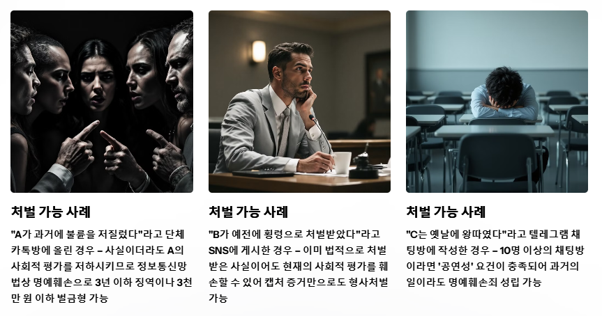 처벌가능 사례