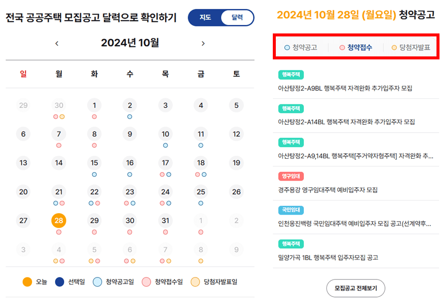 행복주택 입주자 모집 공고 LH SH 전국 임대주택 모집 공고 확인 방법