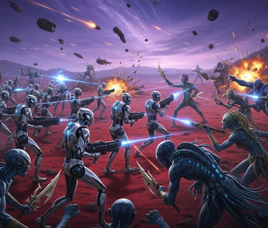 Aliens vs. Robots