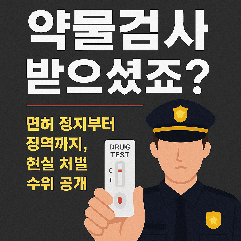 면허 정지부터 징역까지, 현실 처벌 수위 공개