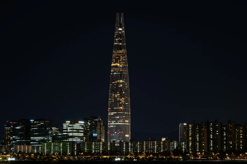 신도시 기존 도시 관련 사진 (롯데타워)