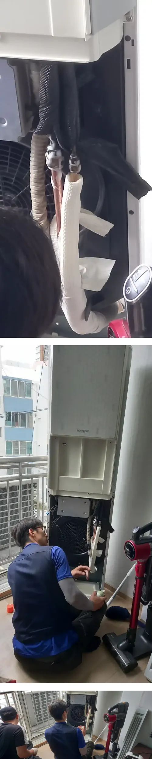 에어컨 실내기 분해 후 정밀 검사