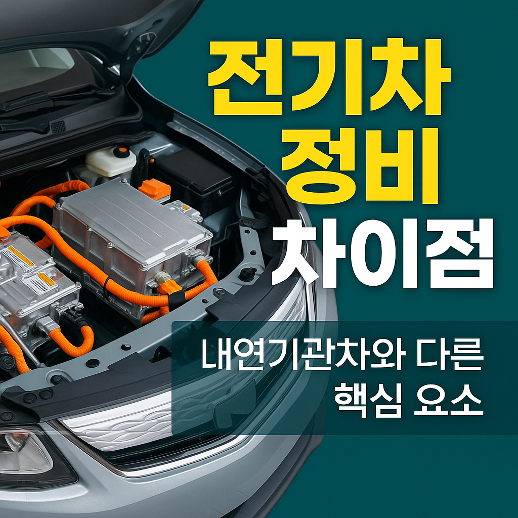 전기차 정비하는 사람