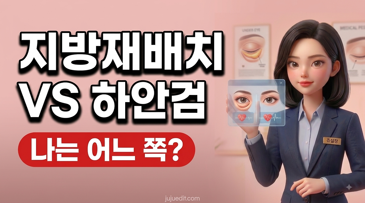 지방재배치 VS 하안검 나는 어느 쪽? 11년 차가 알려주는 눈 밑 수술 선택 가이드