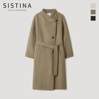 시스티나 캐시미어 하이넥 핸드메이드 코트 AWHCTL41080