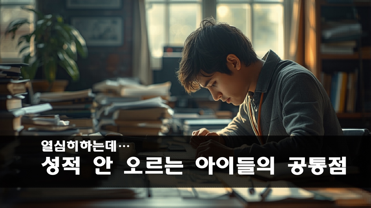 열심히 하는데 성적 안 오르는 아이들의 공통점
