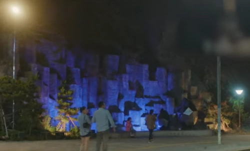 부산 송도 인공폭포