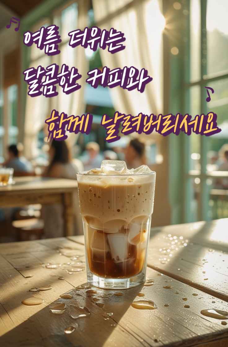 여름 더위는 달콤한 커피와 함께 날려버리세요