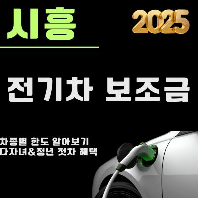 썸네일_시흥 전기차 보조금 개편안 2025 (대상 차종, 청년 첫차 혜택, 차량가격)