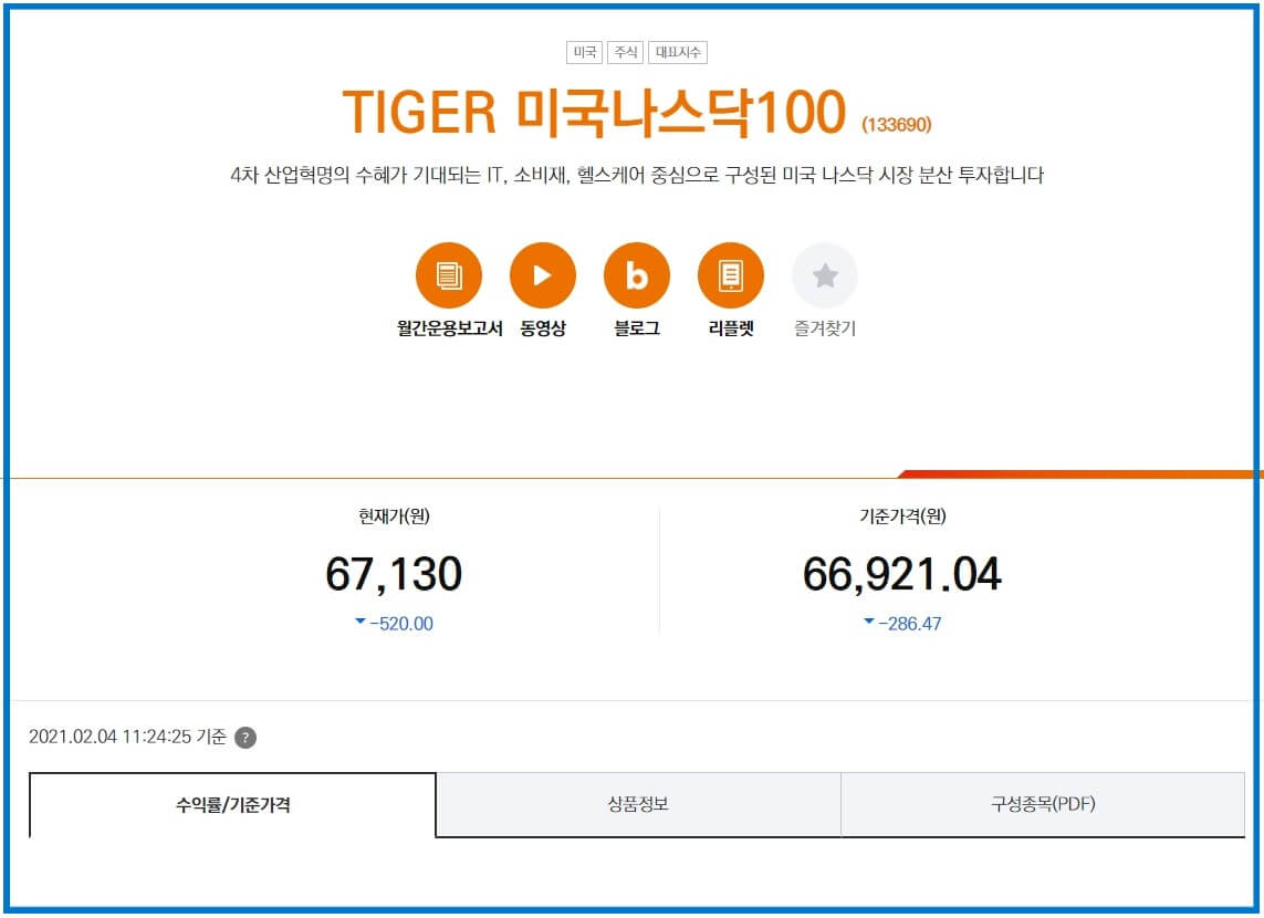 TIGER_미국나스닥_ETF