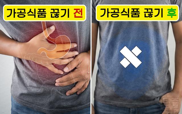 가공식품 끊기 소화불량