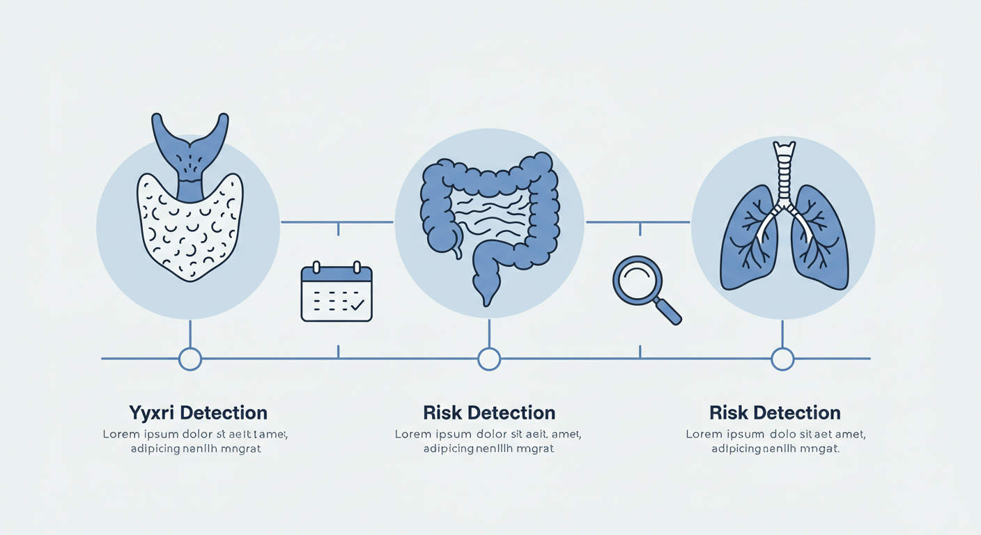 생존율로 보는 암의 위험성 (갑상선암, 대장암, 폐암)