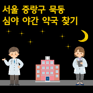 서울 중랑구 묵동 심야 야간 약국 찾기