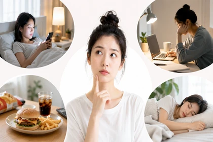 수면리듬 무너지는 생활 습관 설명17