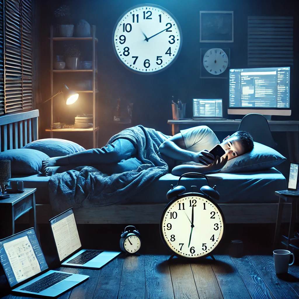 늦게까지 안자는 올빼미족 이미지