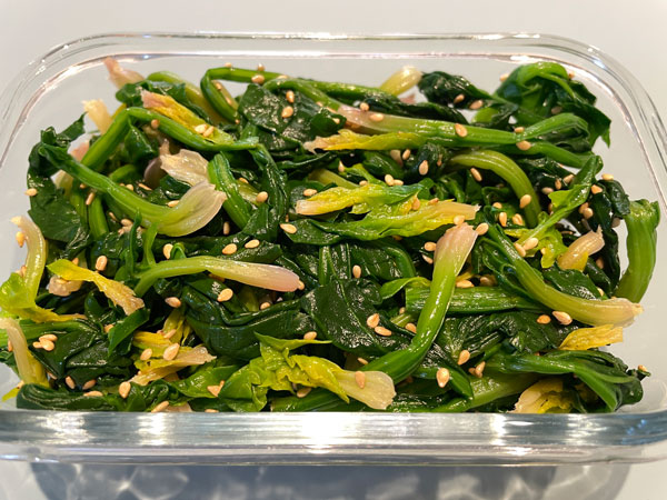 시금치나물 맛있게 무치는법 - 플레이팅