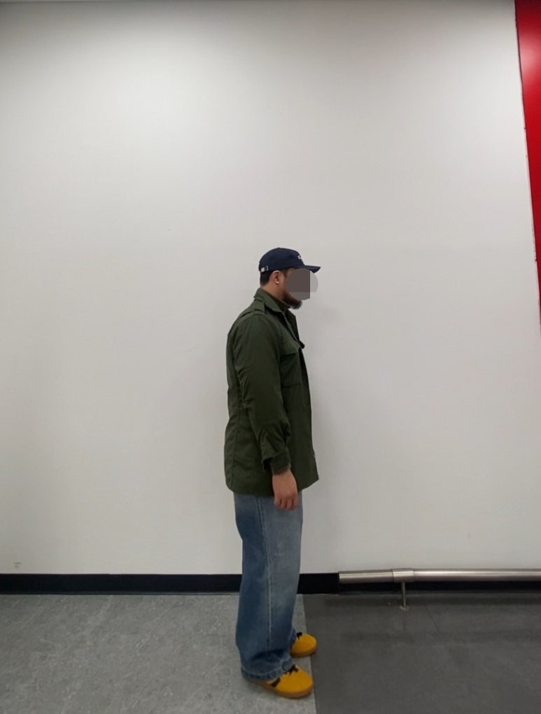 데일리룩('26.1.18.)에페 빈티지 할리우드 스타 볼캡, 밴웍스 폴라티, 구제 밀리터리 야상 재킷, 에러스익셉티드 왁스드 데님팬츠, 컨버스 올스타 클래식 트레이너 옥스 스웨이드