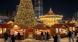 유럽 감성 그대로, 잠실 롯데월드몰 크리스마스 마켓
