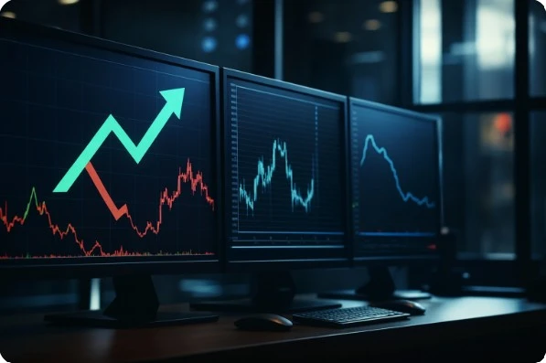 기준금리와 시장금리 흐름을 나타내는 금리·주식 그래프