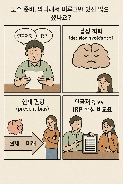 연금저축, IRP 심리학적 노후 투자