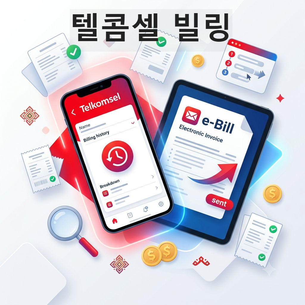 인도네시아 텔콤셀(Telkomsel) 빌링 내역 조회 및 전자 청구서(e-Bill) 발송 완벽 가이드