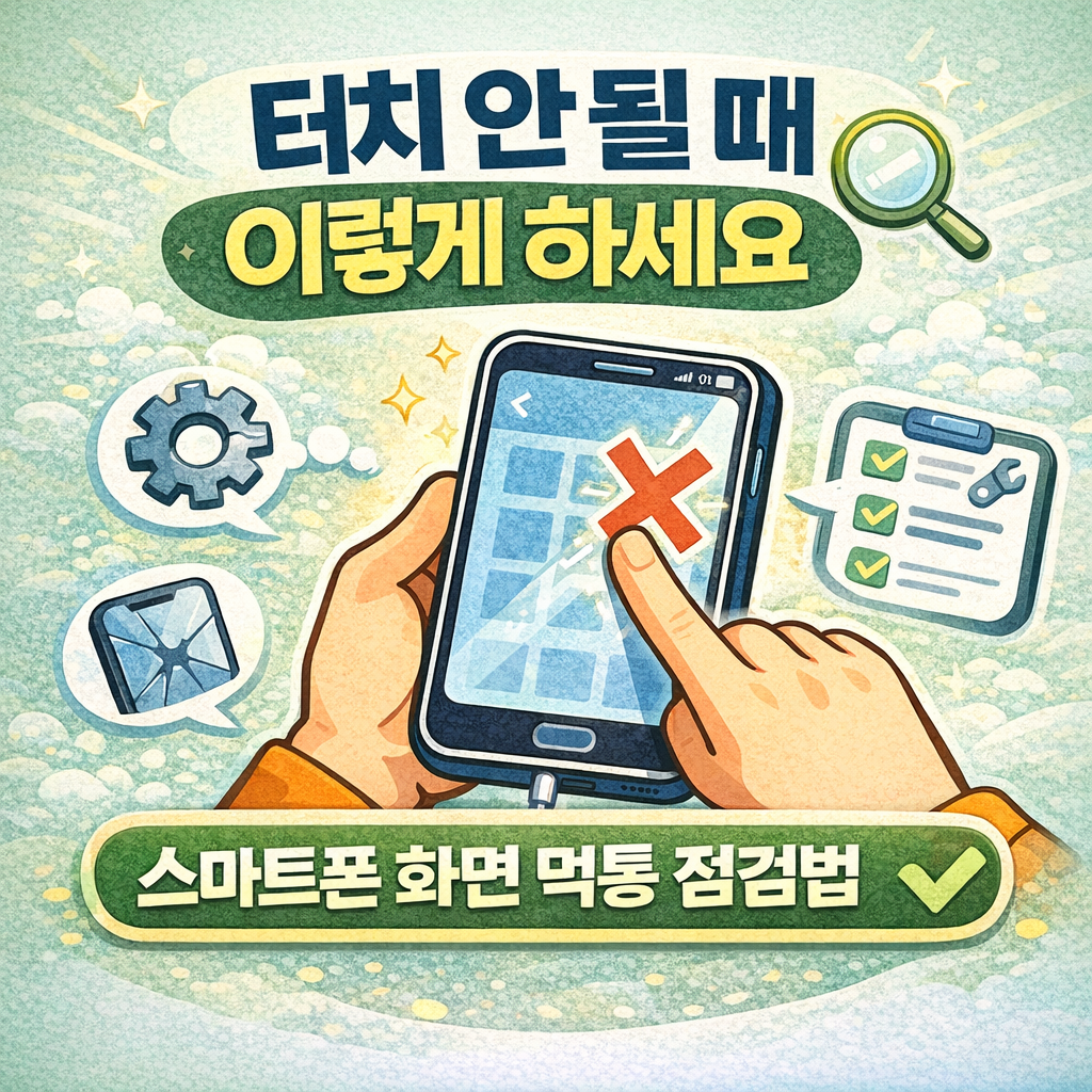 스마트폰 화면이 터치 안 될 때 원인별 점검법