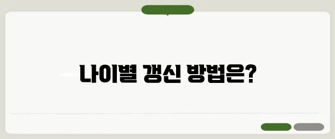 운전면허증갱신 나이별 절차와 준비물 총정리!