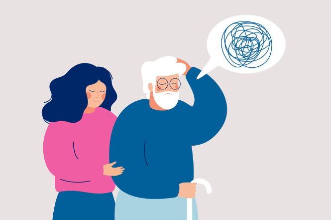 치매로 고통 받는 할아버지