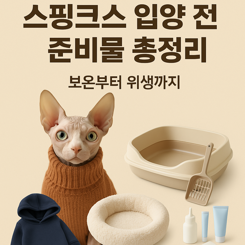 스핑크스 입양 전 준비물