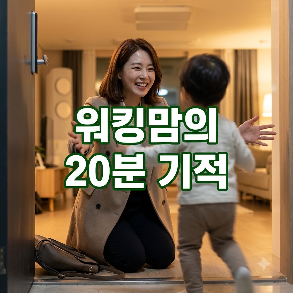 [자녀 교육] 가방 내려놓기 전에 꼭 안아주세요, 워킹맘을 위한 정서 안정 대화법