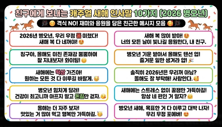 2026년 새해인사말 짧은 문구 베스트 60선