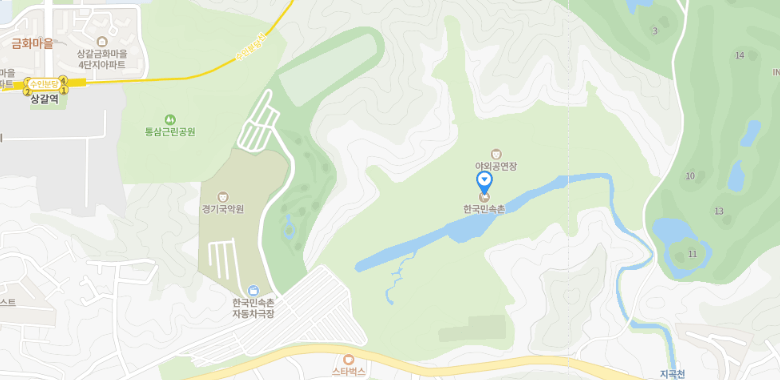 한국민속촌지도