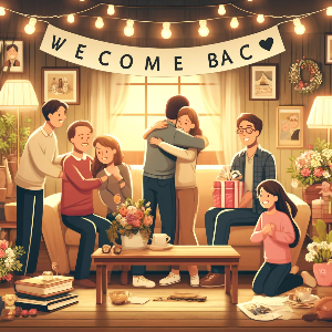 가족들의 화목한 모습