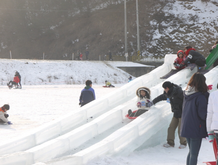 양평 백동저수지 빙어축제