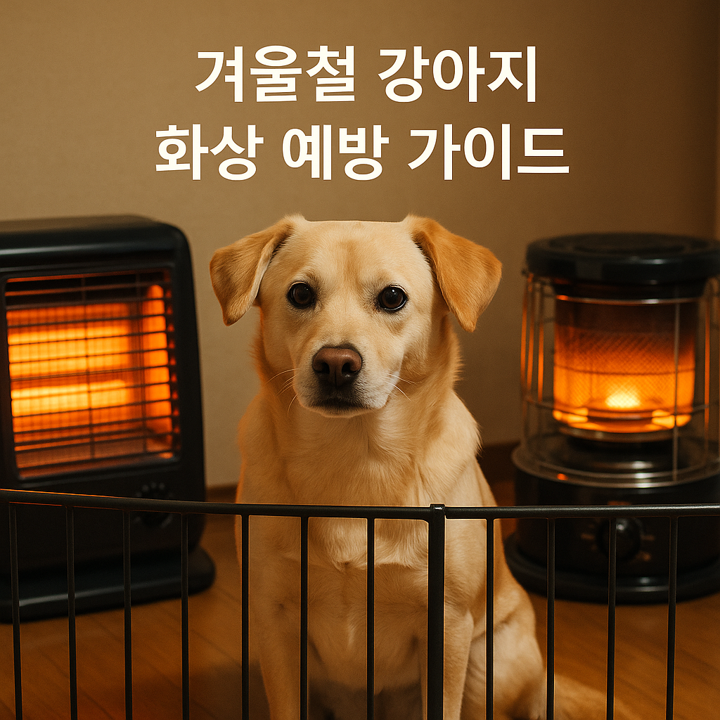 겨울철 강아지 화상 예방 가이드, 실사형 이미지