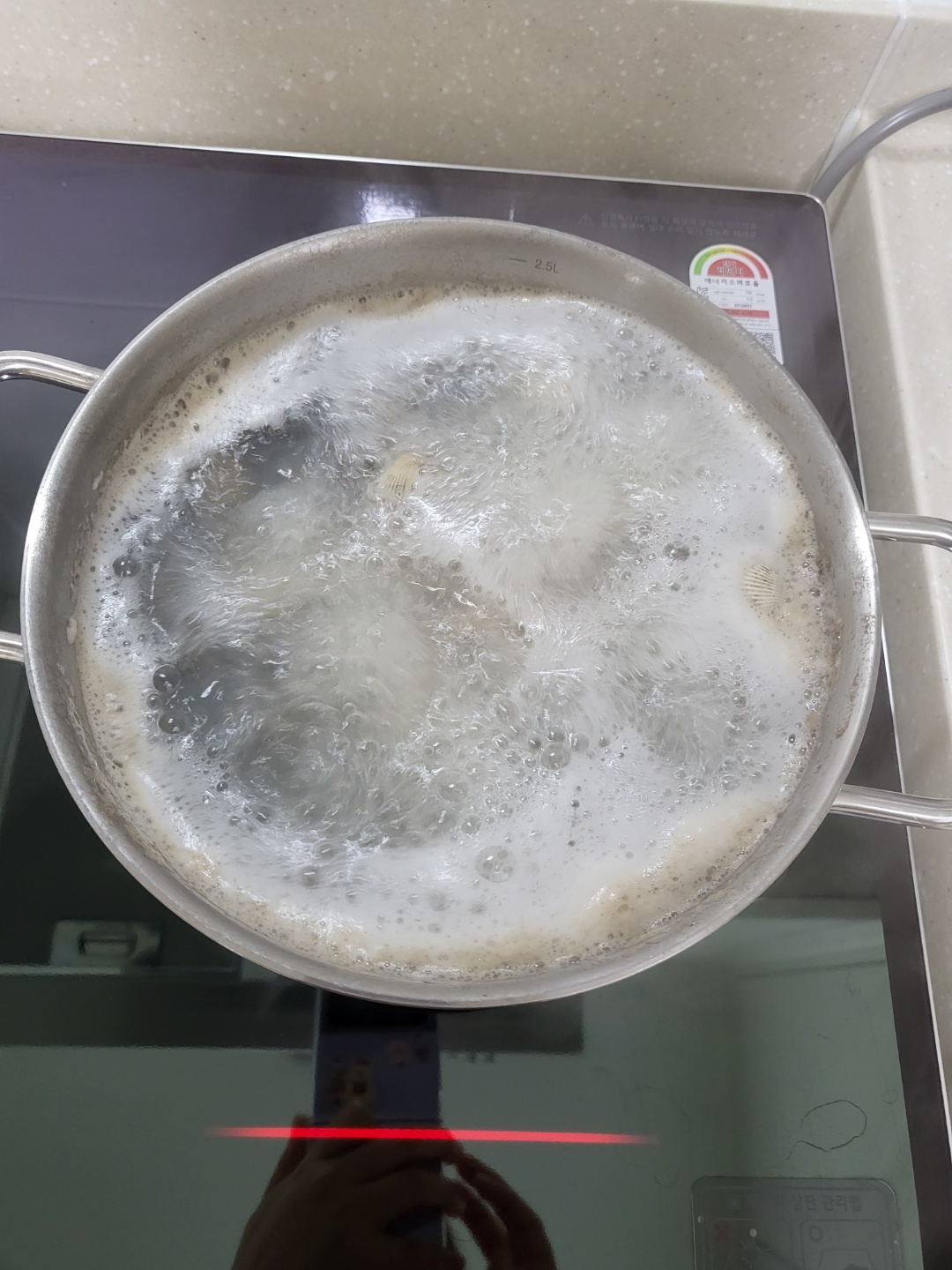 꼬막 해감 후 끓이기