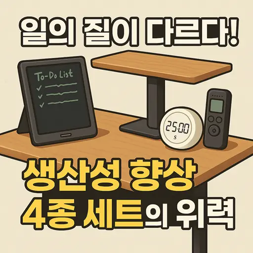 생산성 향상 통합 전략: 4가지 도구로 효율 2배 높이기