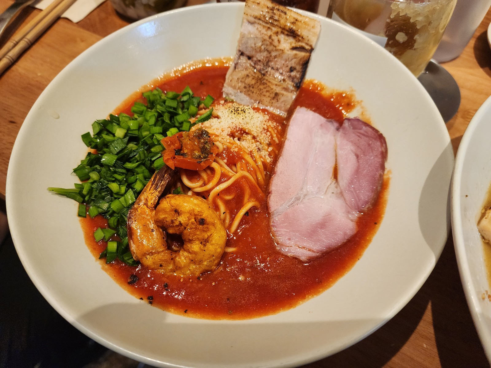 매콤 토마토 새우라멘