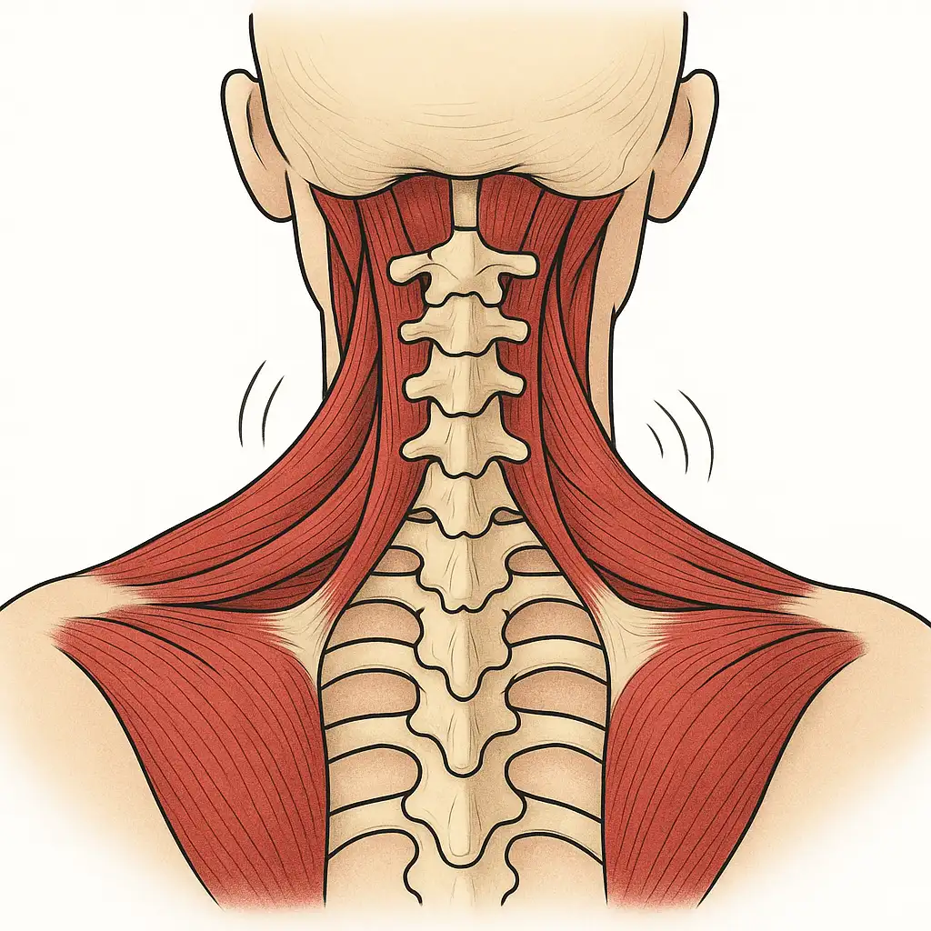 경추 근육과 힘줄 활주음