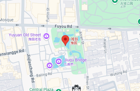 상하이 여행코스 추천 예원 위치