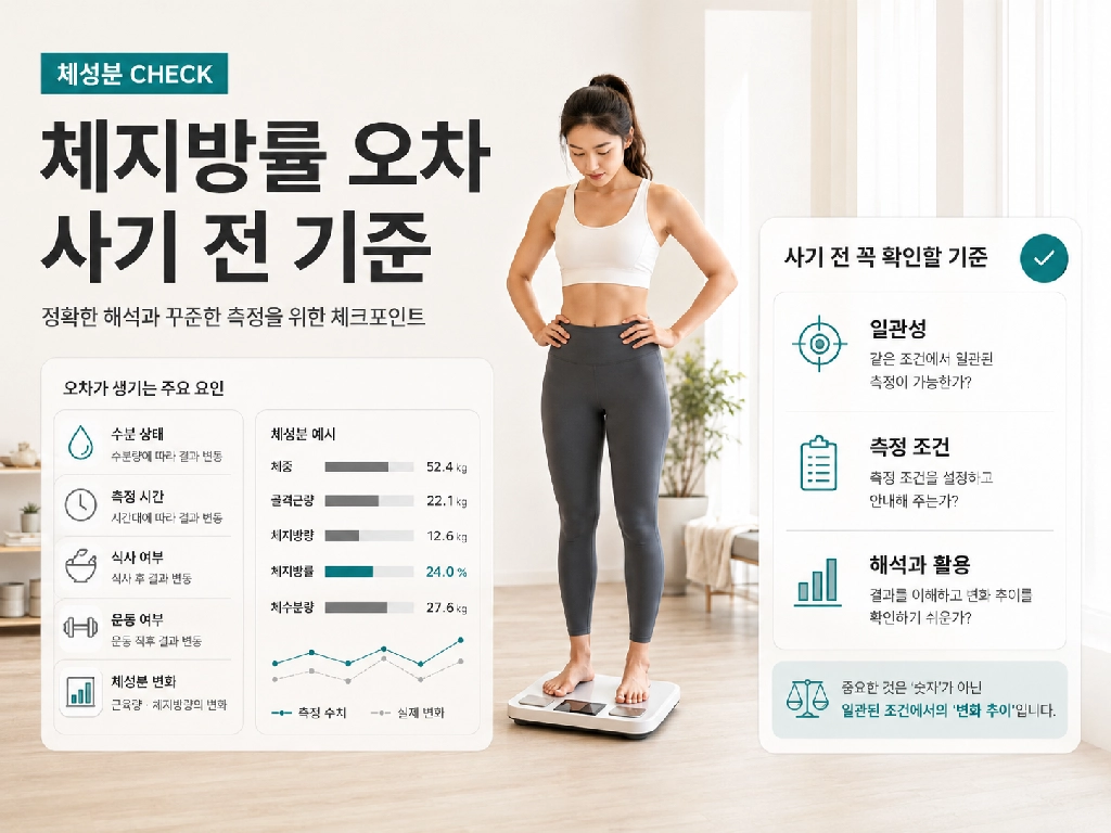 인바디 체중계 체지방률 오차, 사기 전에 먼저 알아야 할 기준
