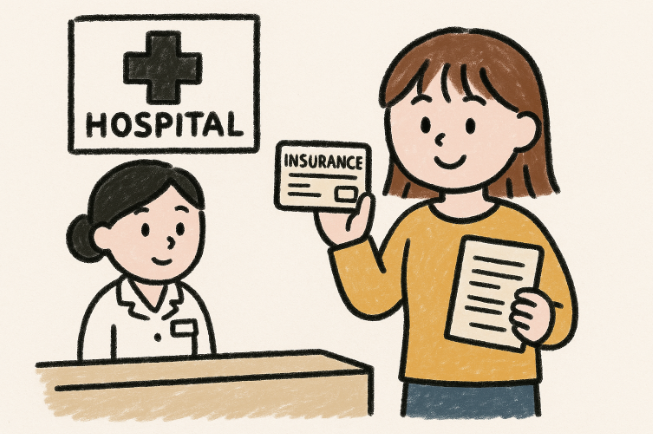 보험청구하는 모습