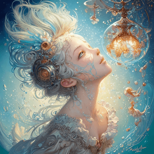 Playground AI로 생성한 그림(3) - 판타지아 소녀